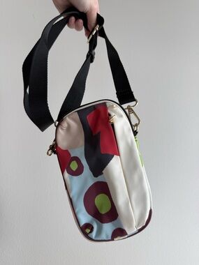 Parfois Abstract Multicolor Crossbody Phone Bag